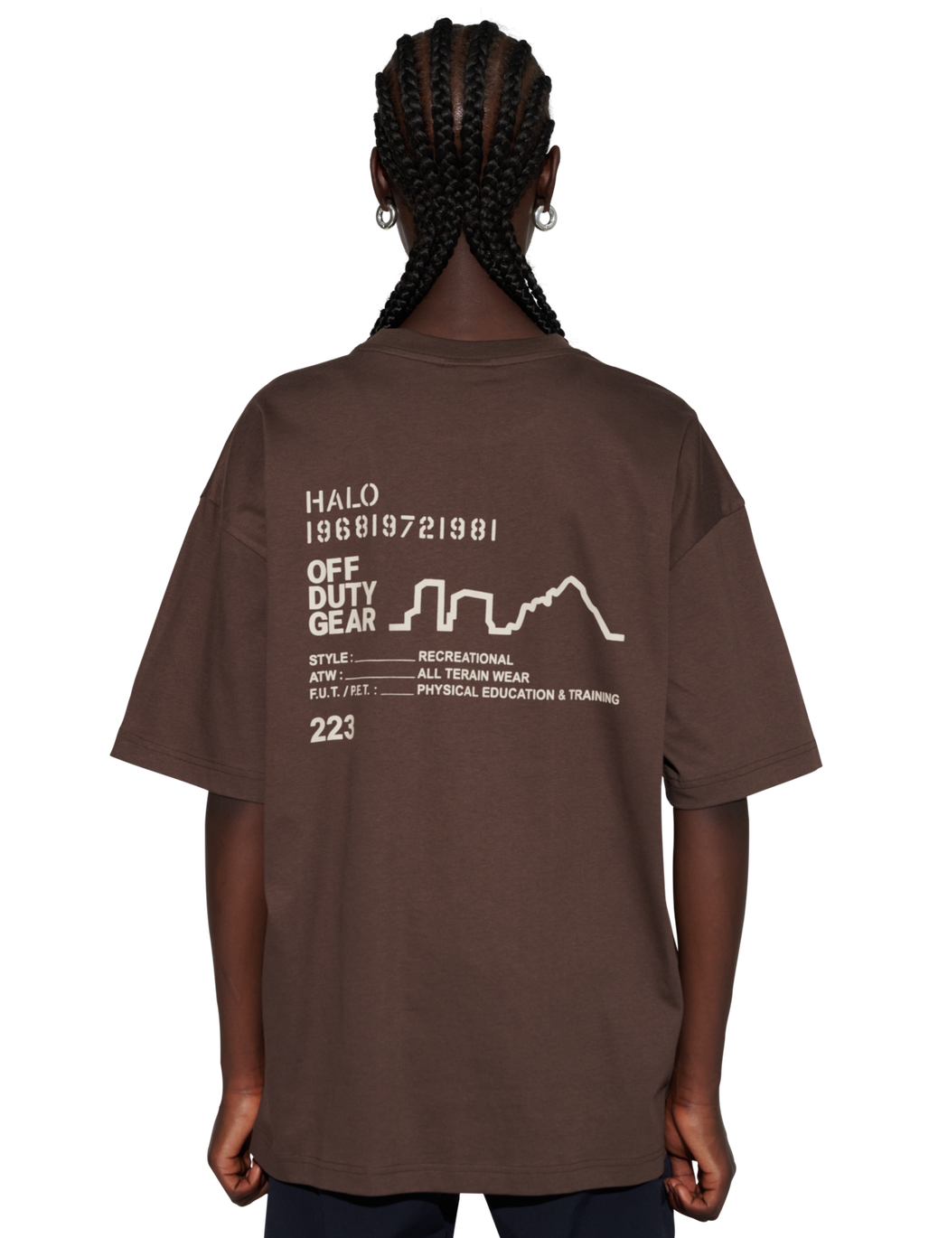 HALO GRAPHIC T-SHIRT BOXY 02, BRACKEN, model