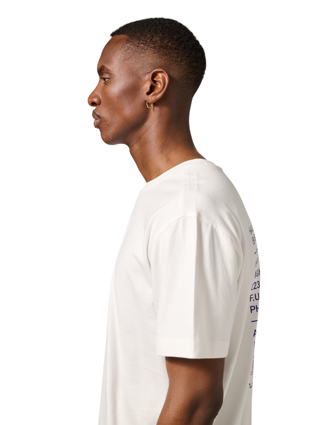 HALO GRAPHIC T-SHIRT, MARSHMALLOW, model