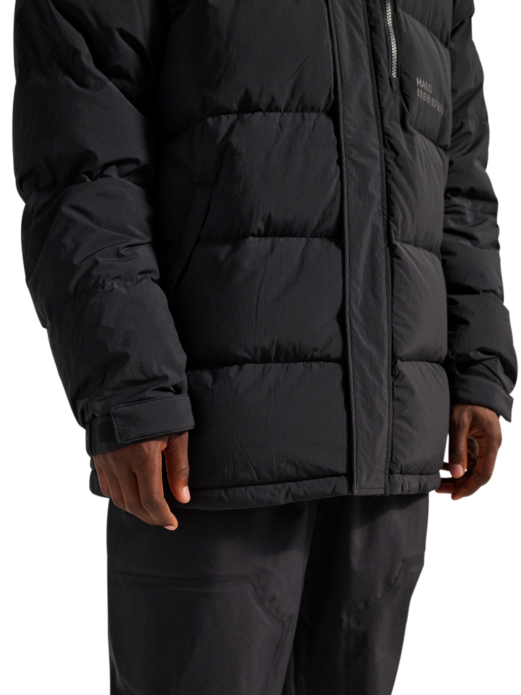 HALO MOUNTAIN DOWN JACKET, BLACK, model