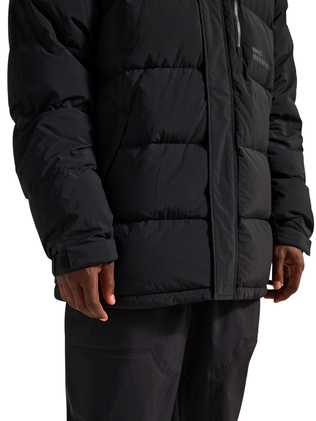 HALO MOUNTAIN DOWN JACKET, BLACK, model