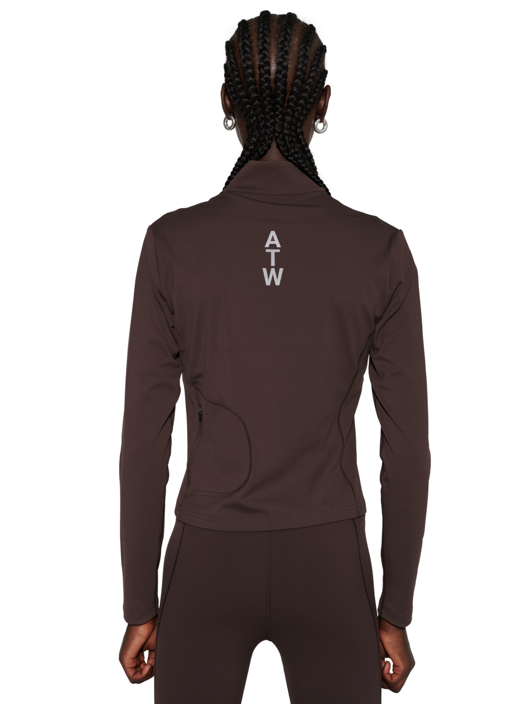 HALO WOMENS TRAINING ZIP SHIRT, BRACKEN, model