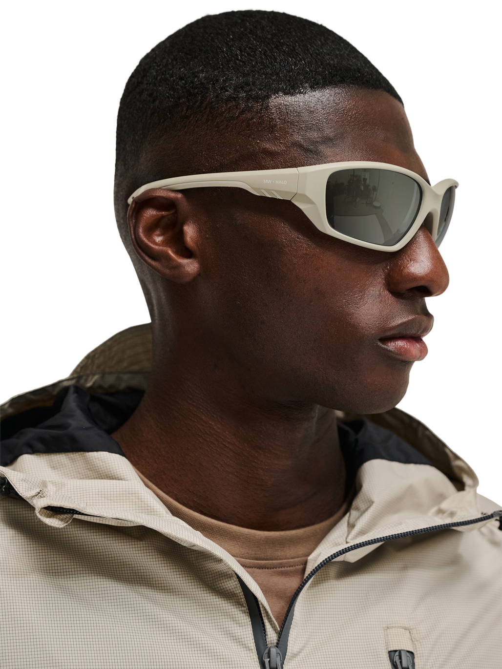 HALO X MESSY WEEKEND SUNGLASS NO 2, BLACK/SILVER, model