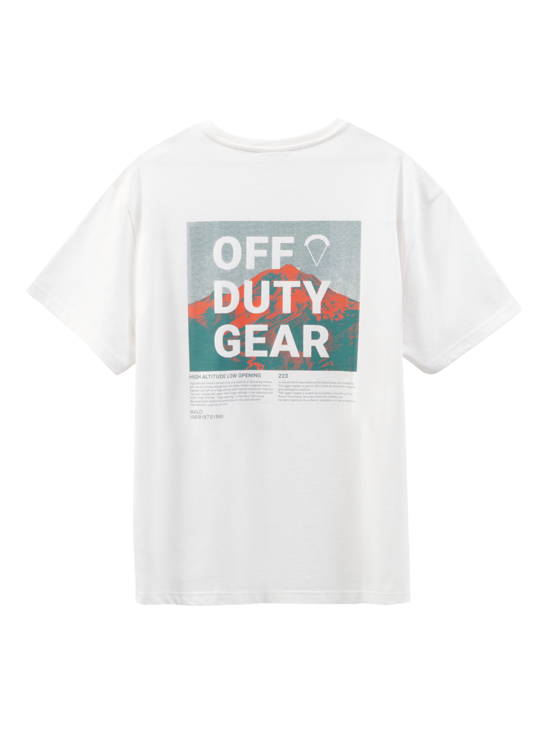 HALO AIR FORCE T-SHIRT, WHITE, packshot
