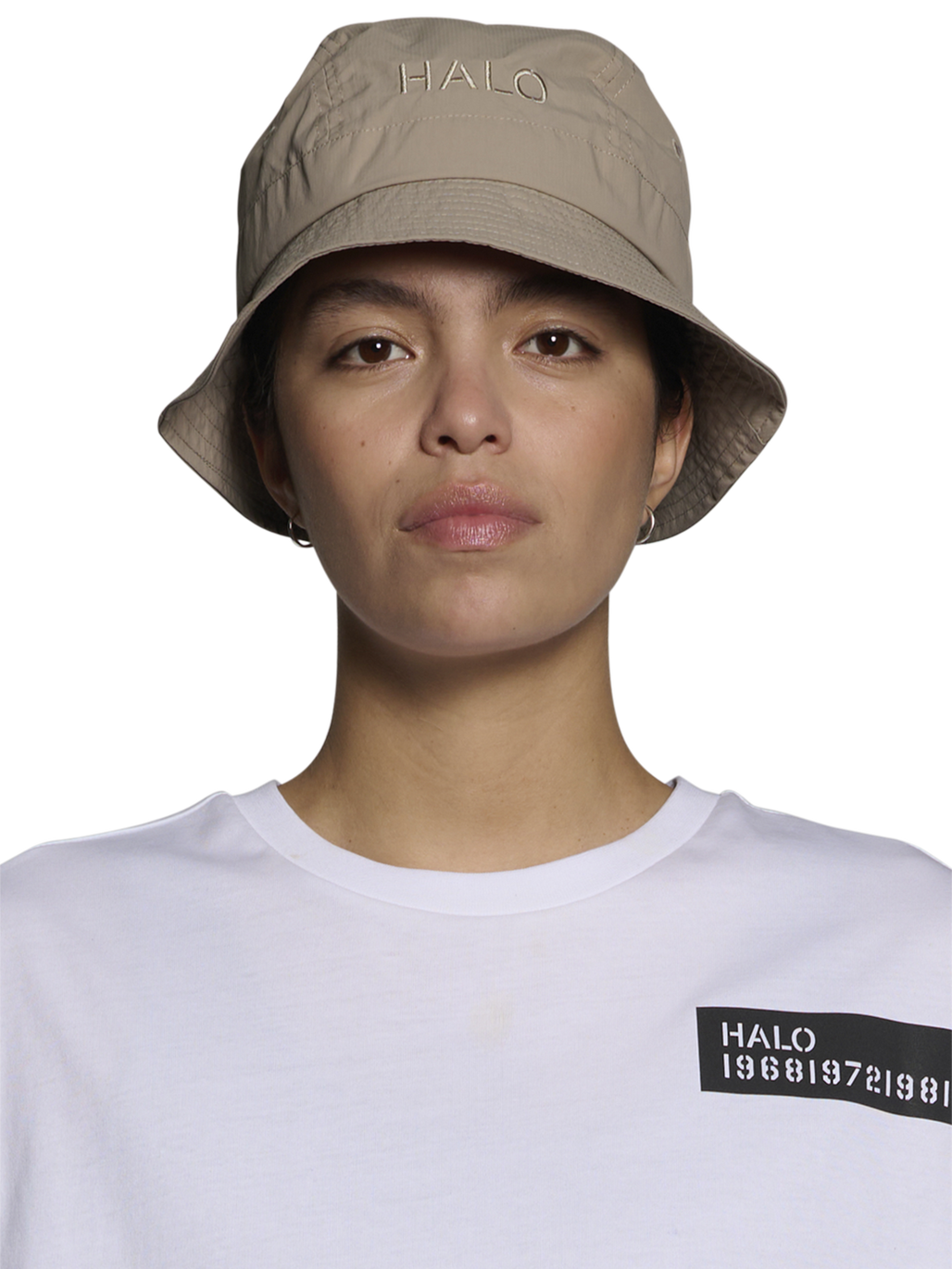 HALO BUCKET HAT NYLON, CHINCHILLA, model