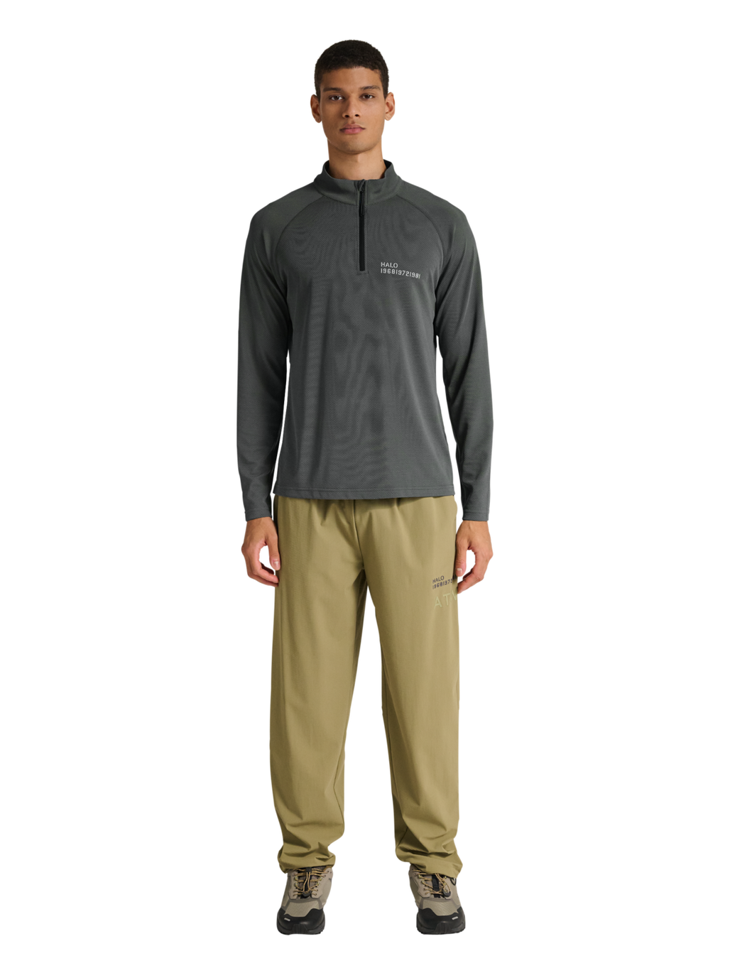 HALO SORONA HALF ZIP, GUNMETAL, model