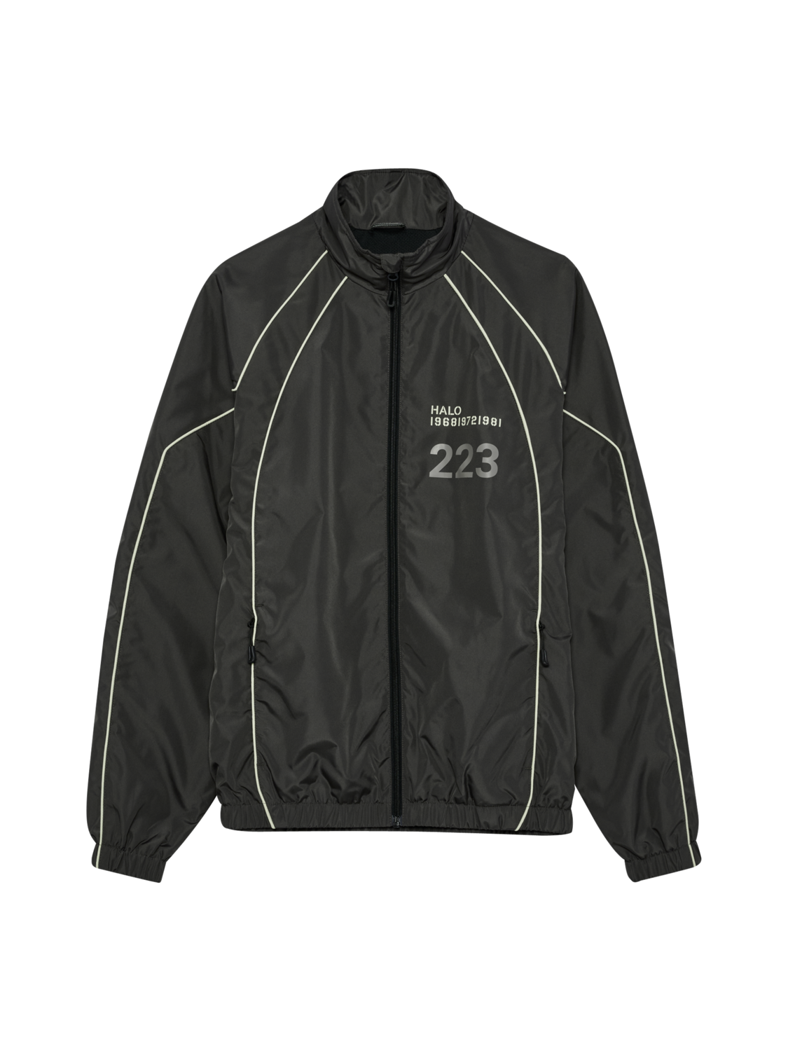 HALO STEEL TRACKSUIT JACKET, RAVEN, packshot