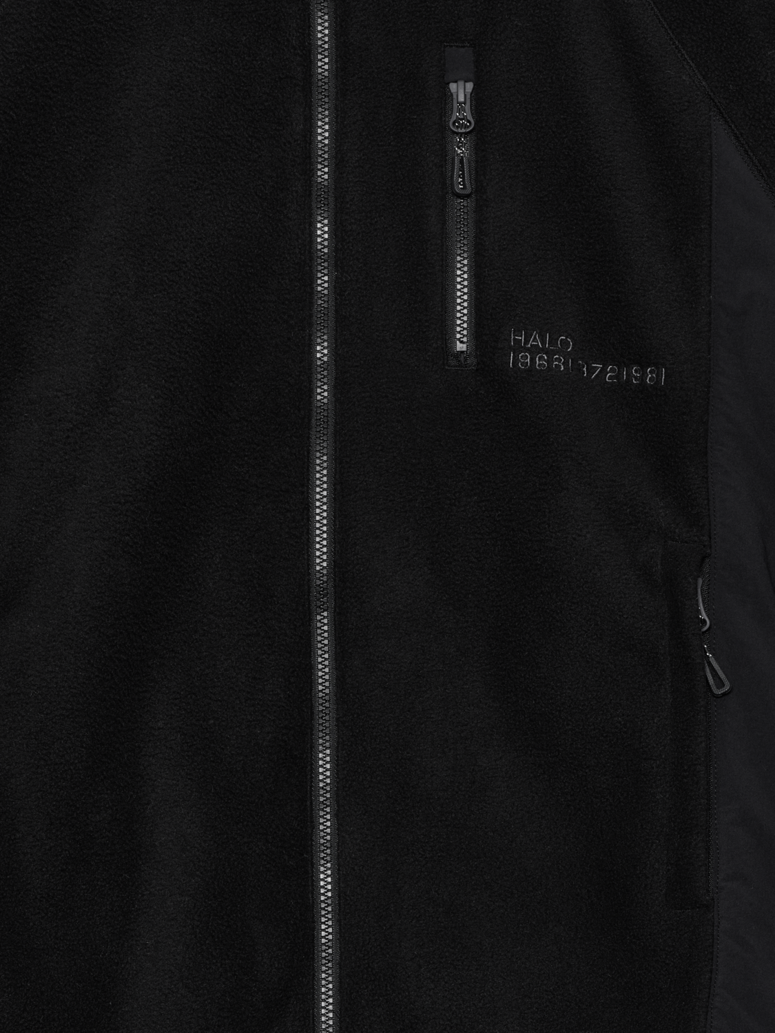 HALO WINDPROOF TEDDYFLEECE JACKET, BLACK, packshot