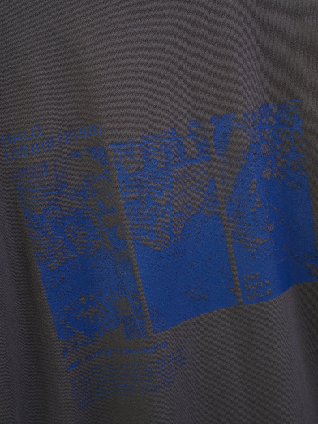 HALO MAP T-SHIRT, RAVEN, packshot