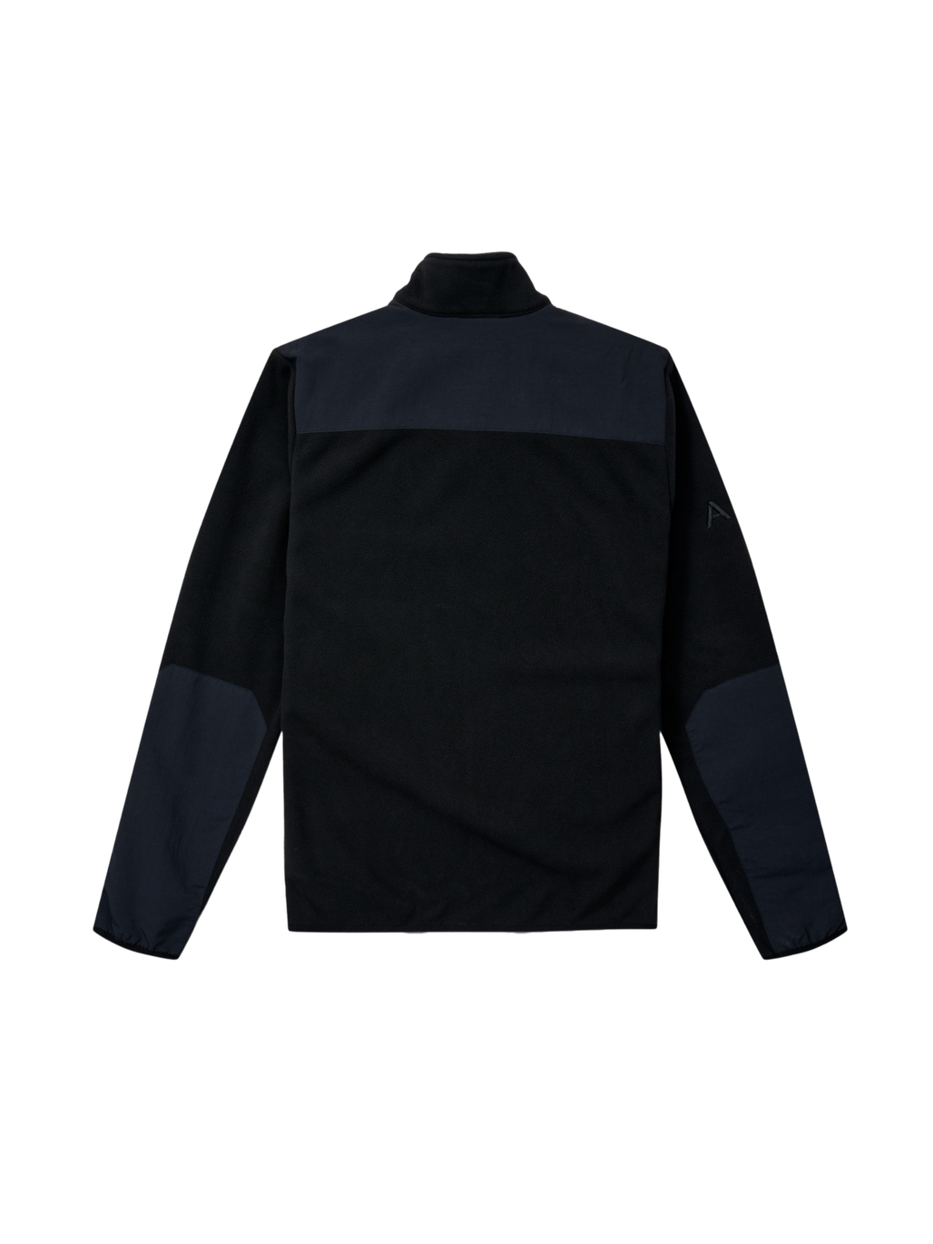 HALO BLOCKED ZIP FLEECE, BLACK, packshot