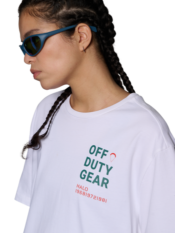 HALO AIR FORCE T-SHIRT, WHITE, model