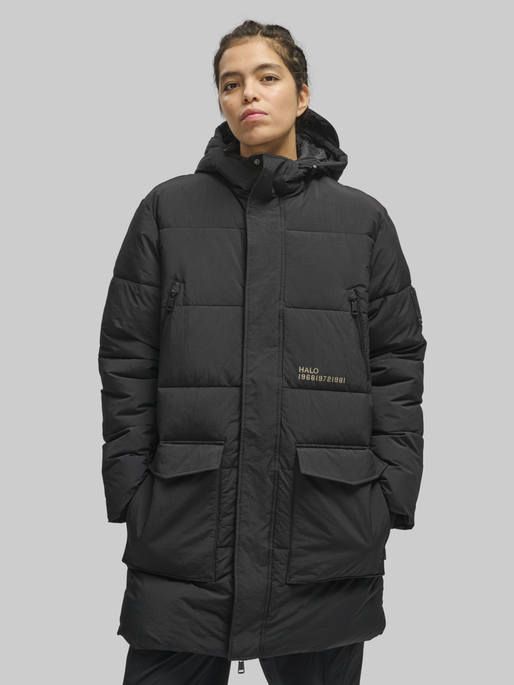 HALO THERMOLITE LONG PUFFER, BLACK, model