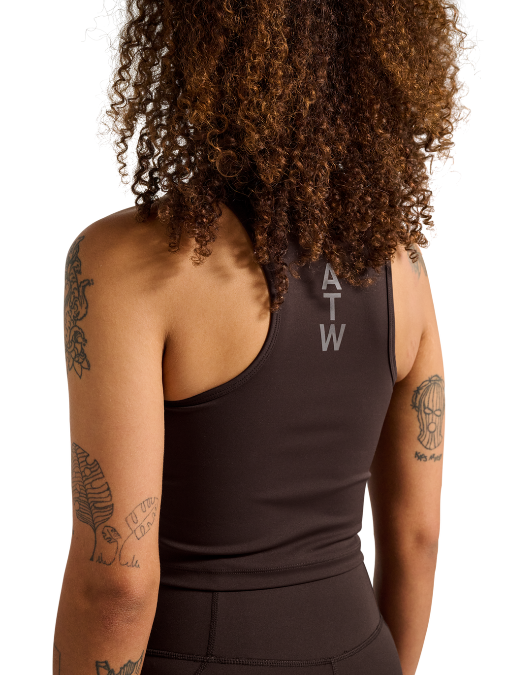 HALO WOMEN TRAINING TOP, CHOCOLATE TORTE, model