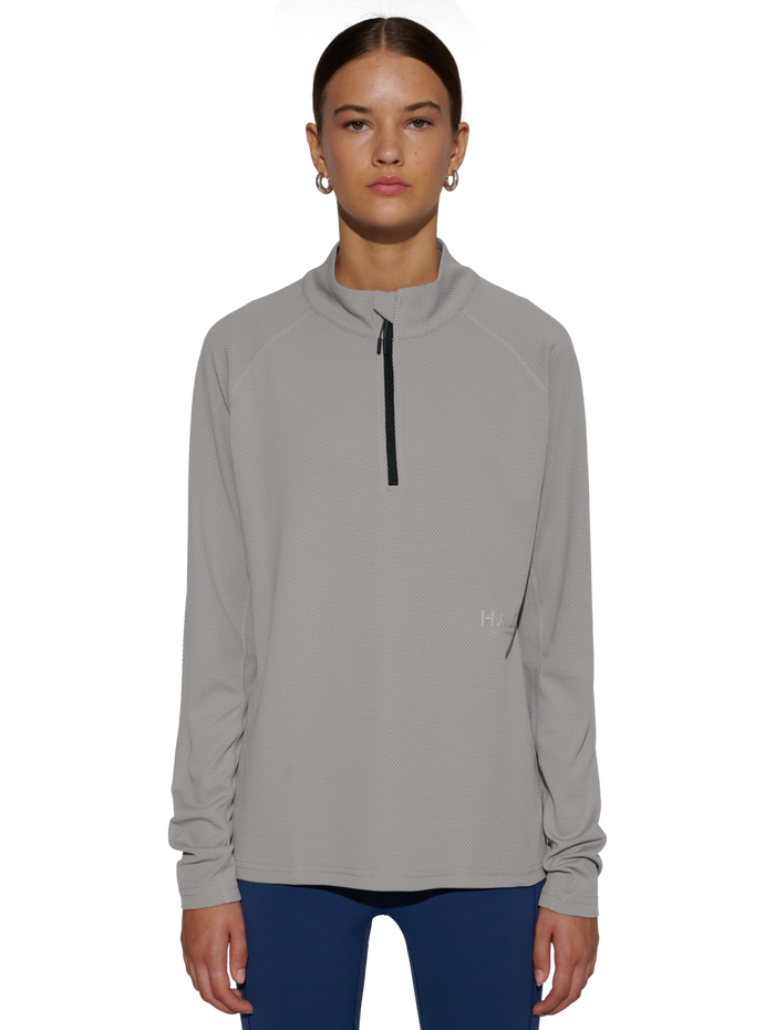 HALO SORONA HALF ZIP, MOURNING DOVE, model