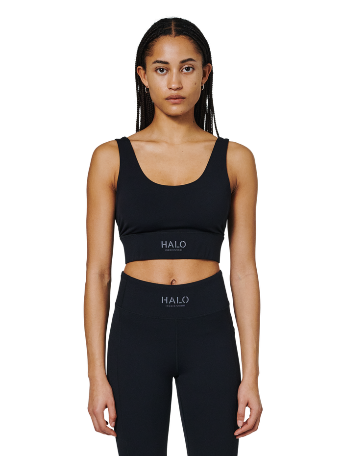 HALO WOMEN TRAINING BRA, BLACK, model