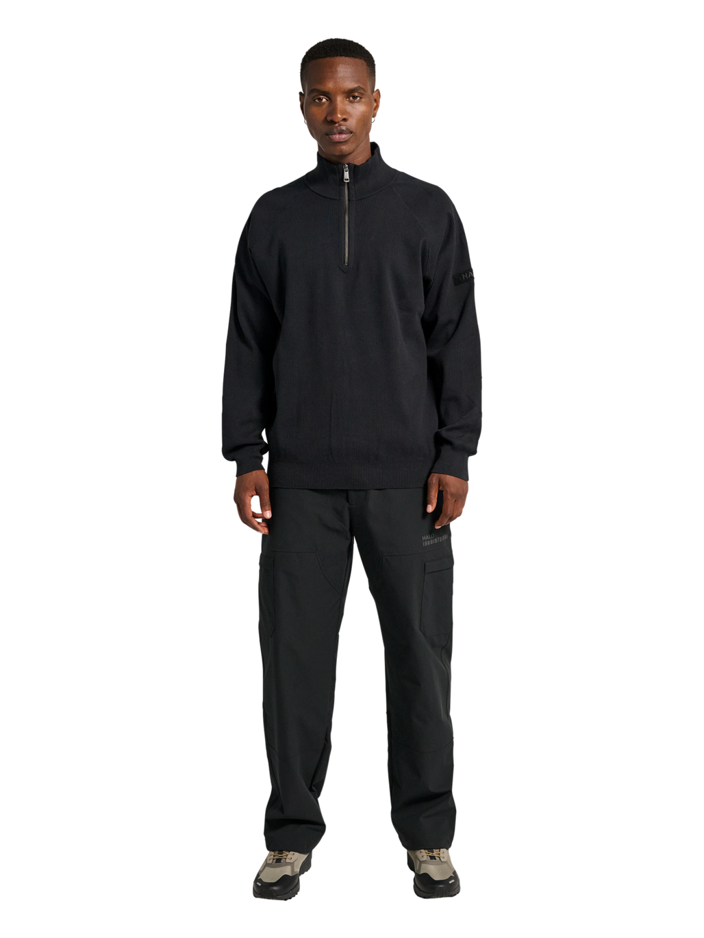 HALO INFANTRY HALF ZIP, BLACK, model