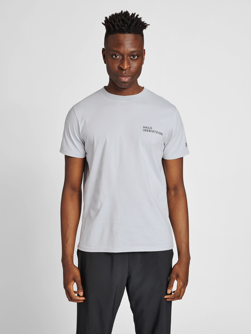 HALO COTTON TEE, HARBOR MIST, model