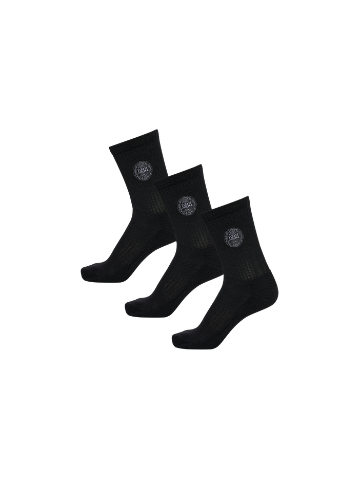 HALO DBU COTTON SOCK, BLACK, packshot