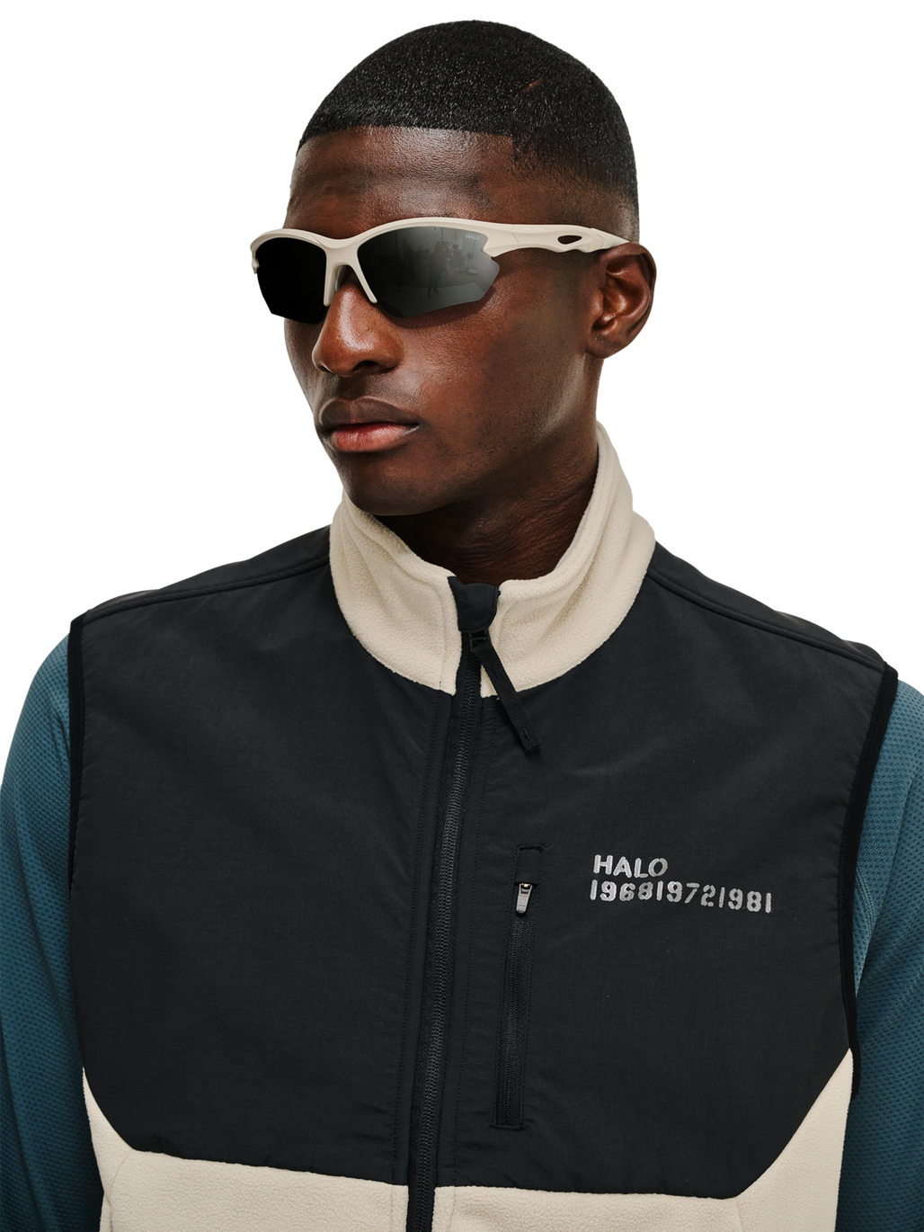 HALO X MESSY WEEKEND SUNGLASS NO 1, BLACK/SILVER, model