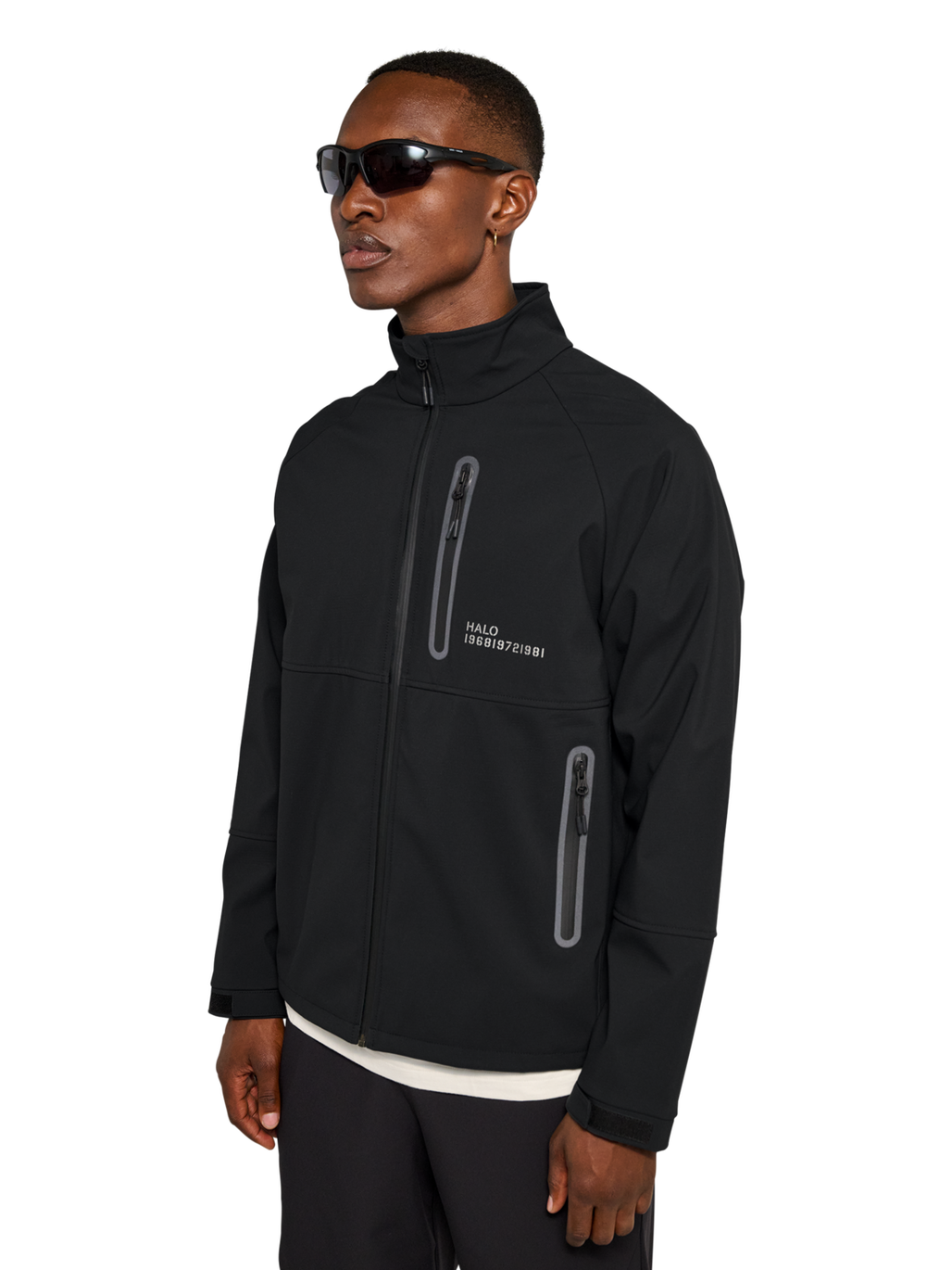 HALO ELITE SOFTSHELL JACKET, BLACK, model