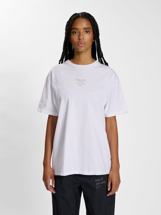HALO HEAVY GRAPHIC T-SHIRT 223 ATW, WHITE, model