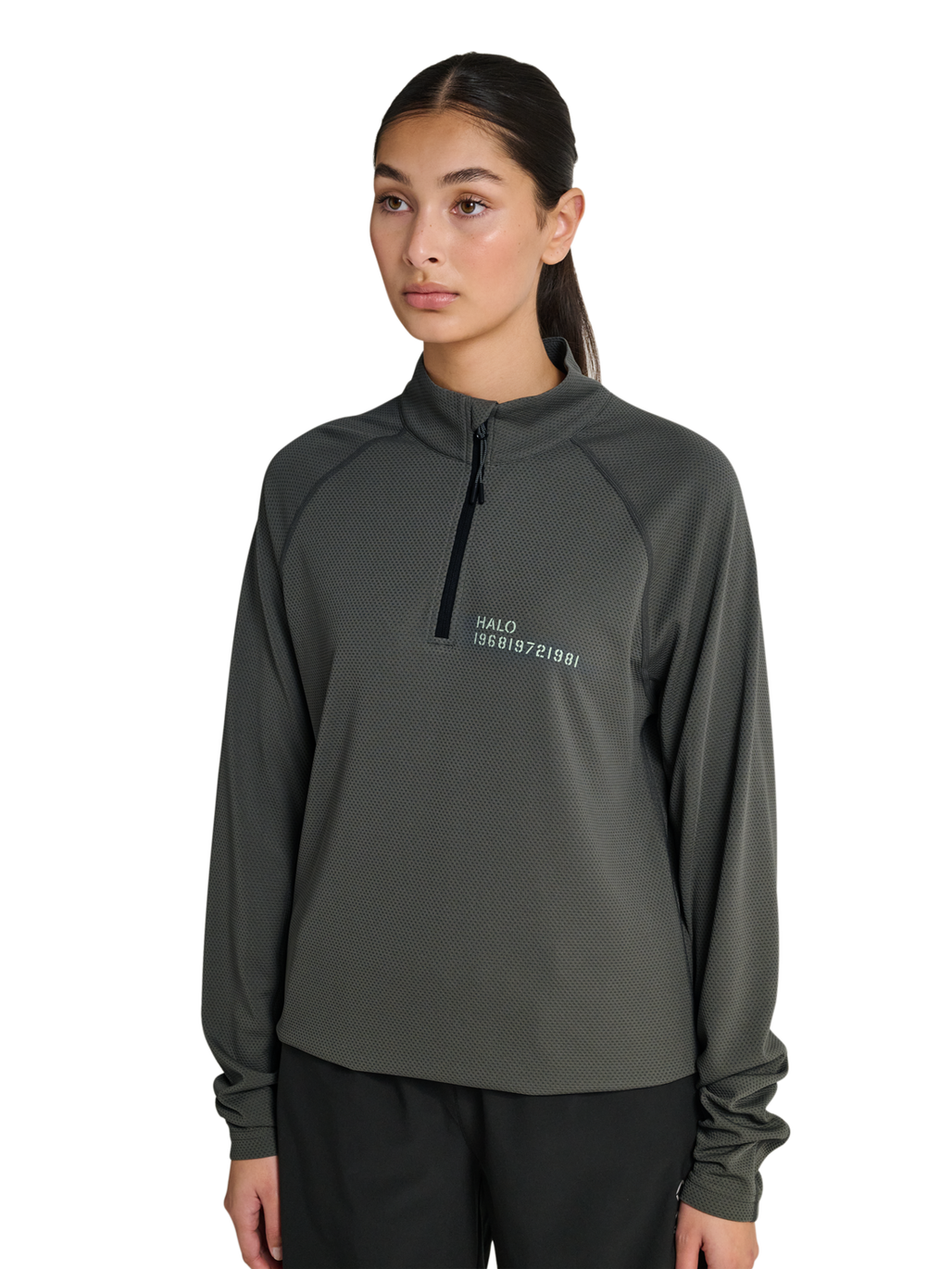 HALO SORONA HALF ZIP, GUNMETAL, model