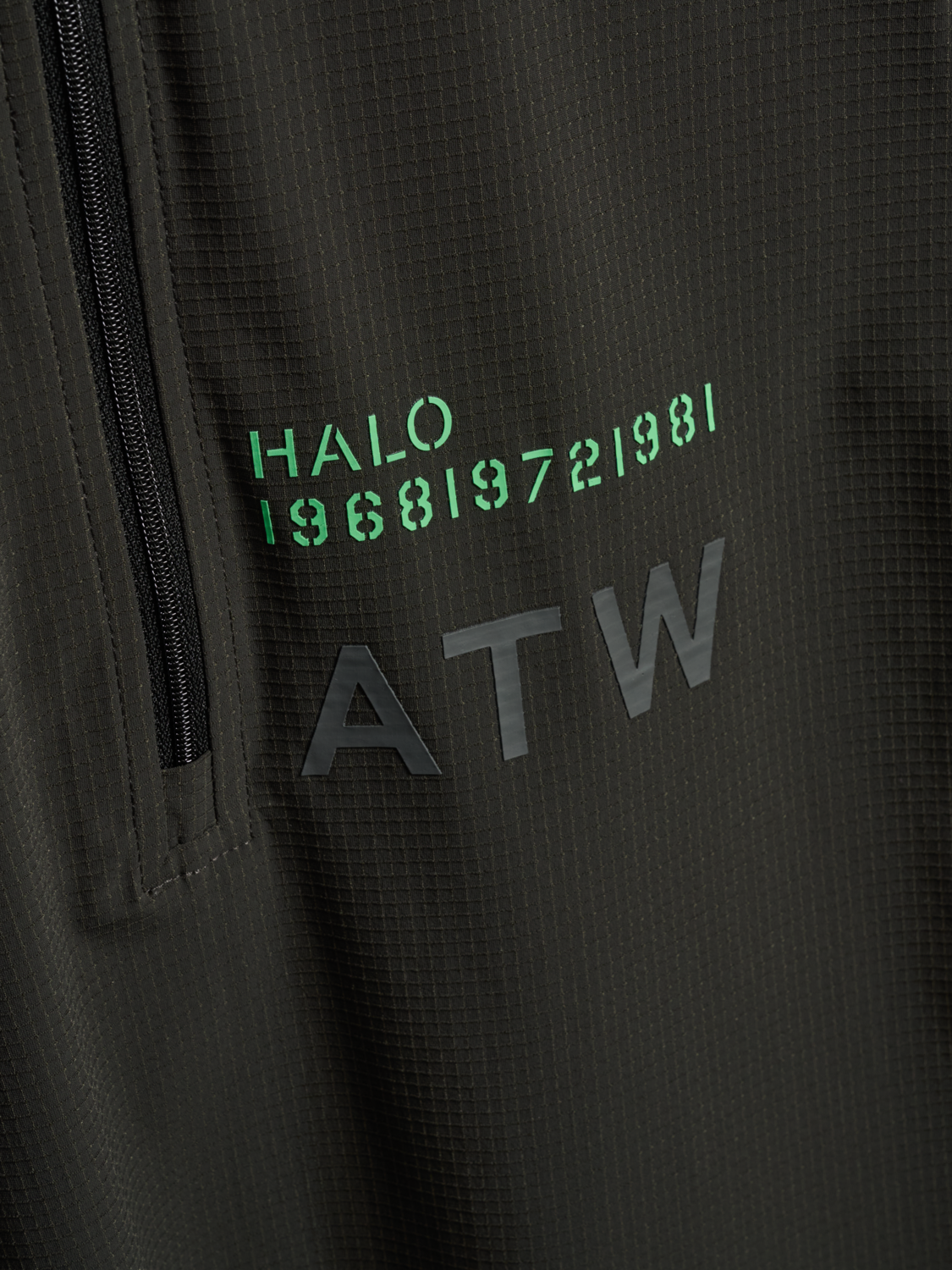 HALO AIR HALF ZIP SHIRT, RAVEN, packshot