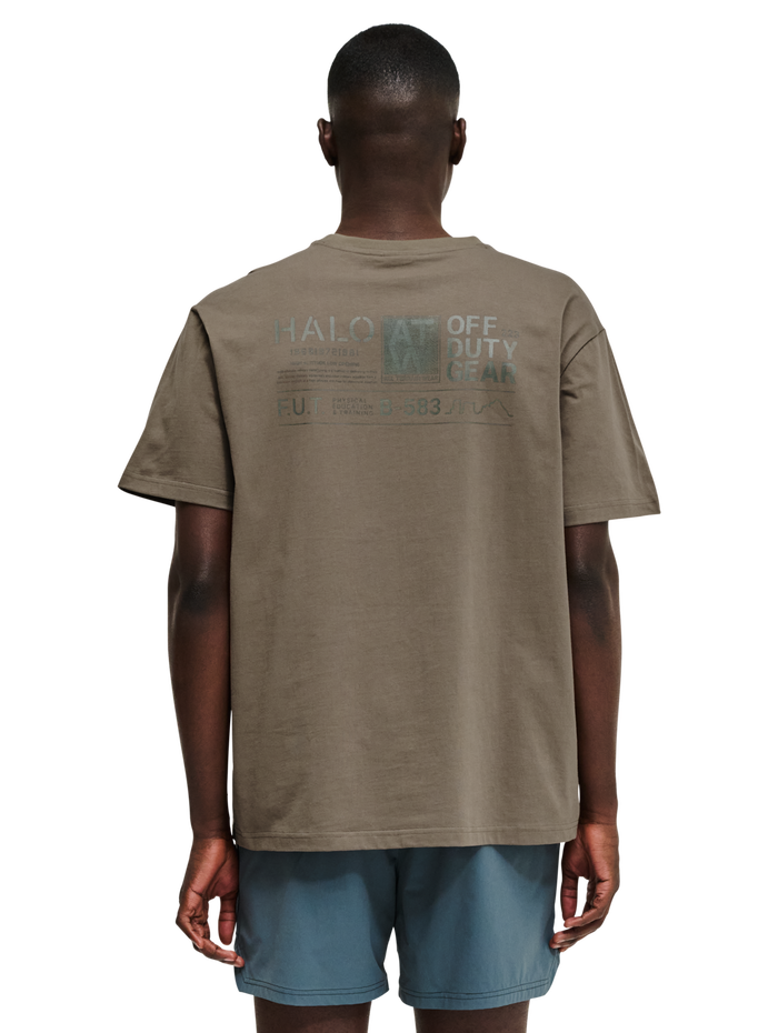 HALO GRAPHIC T-SHIRT 03, CHOCOLATE CHIP, model
