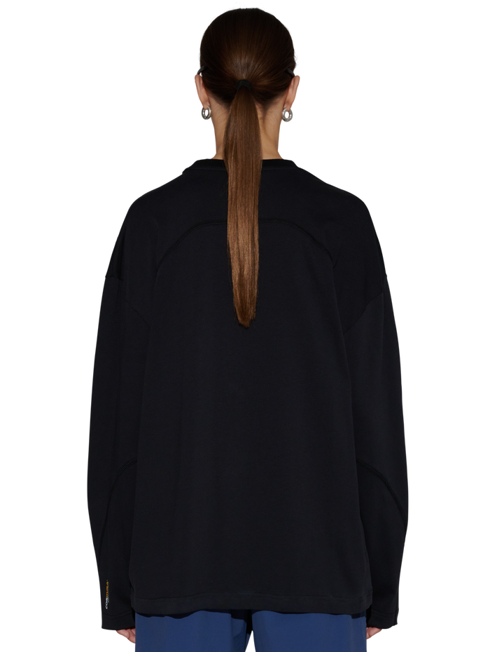 HALO CORDURA L/S T-SHIRT, BLACK, model