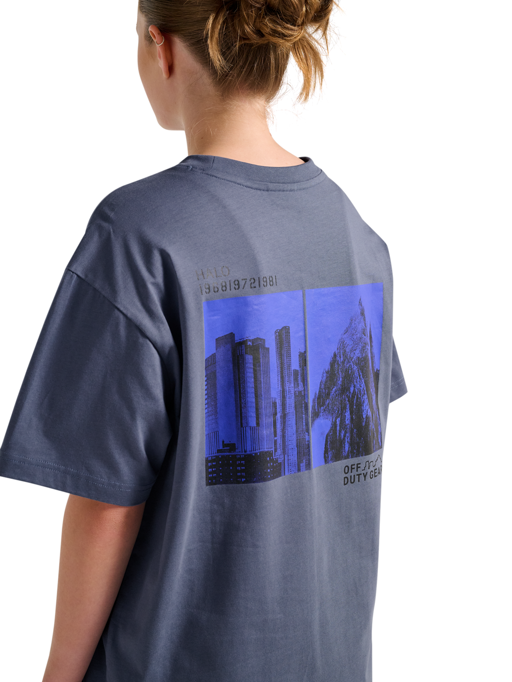 HALO GRAPHIC T-SHIRT, GRISAILLE/GRISAILLE, model