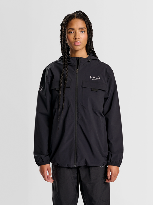 HALO TRAIL JACKET, BLACK, model