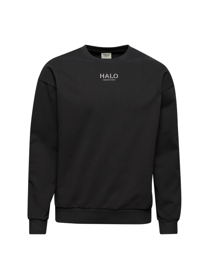 HALO GRAPHIC CREW 02, RAVEN HALO GRAPHIC CREW 02, RAVEN, packshot