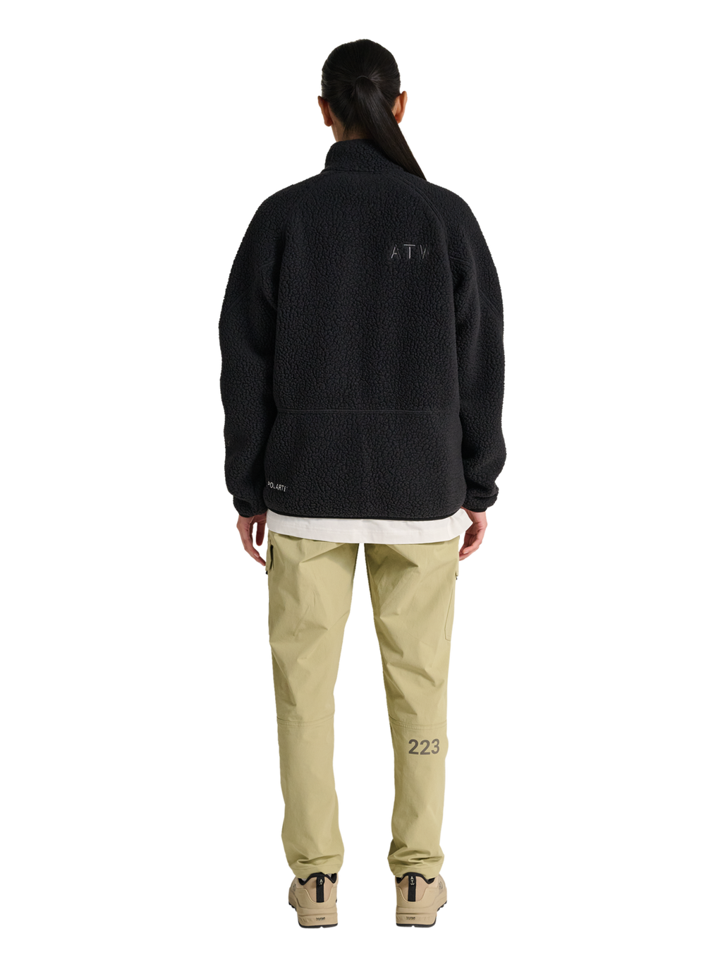 HALO MOVE POLARTEC FLEECE JACKET, BLACK, model