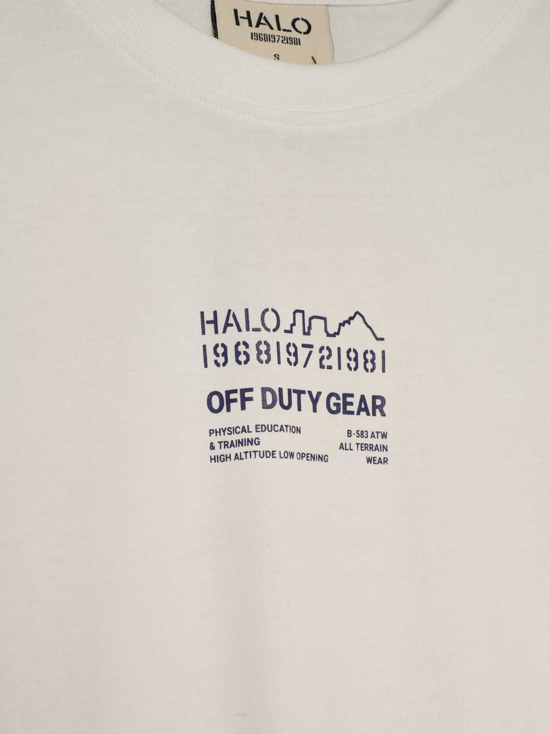 HALO GRAPHIC BOXY T-SHIRT, MARSHMALLOW/ASTRAL AURA/ASTRAL, packshot