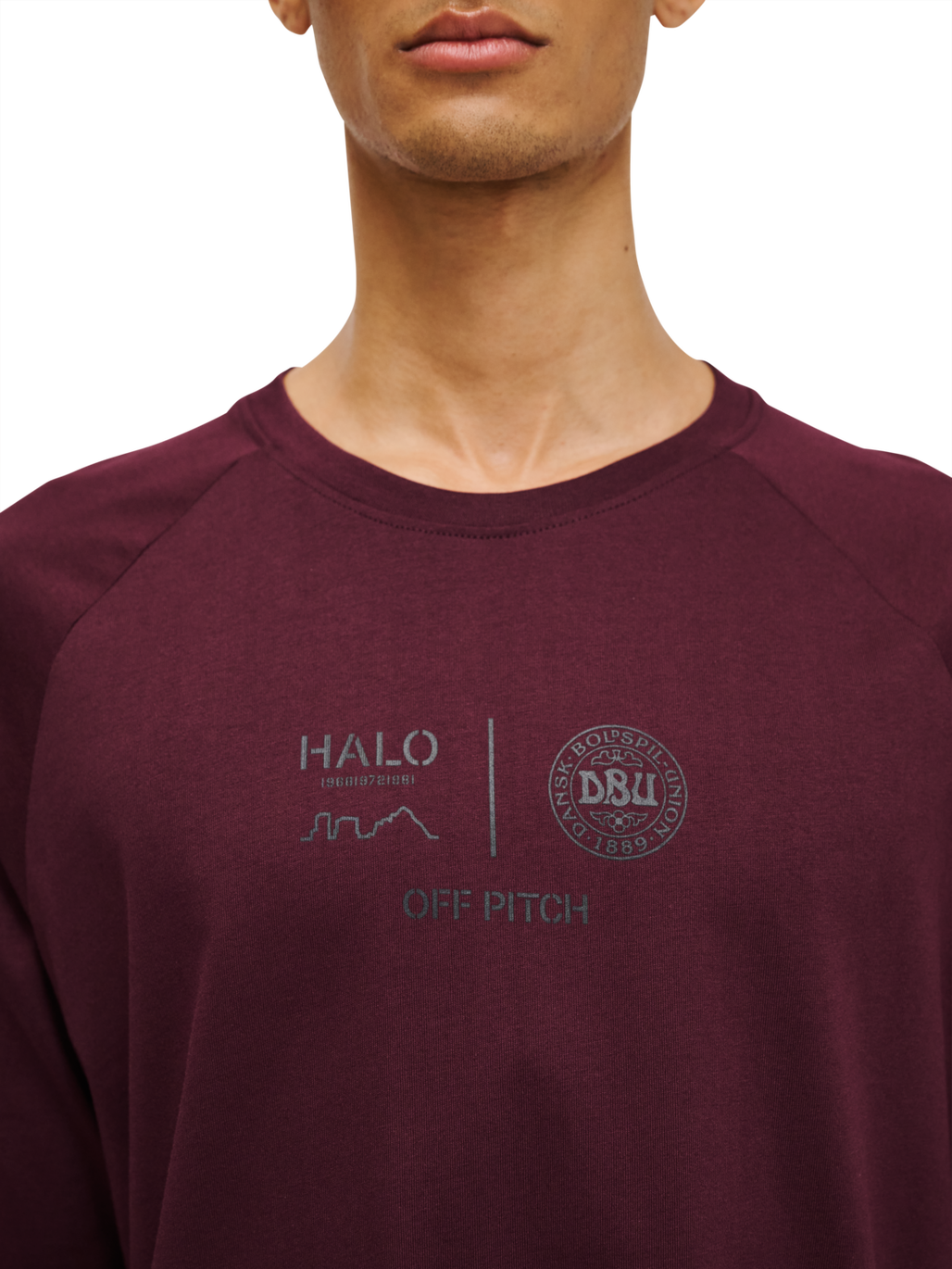 HALO DBU BOXY T-SHIRT, PORT ROYALE, model