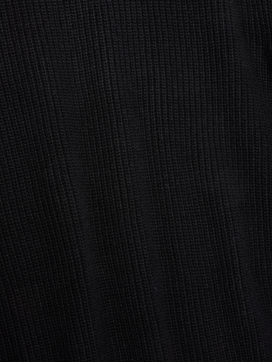 HALO WOOL CREW KNIT, BLACK/BLACK, packshot