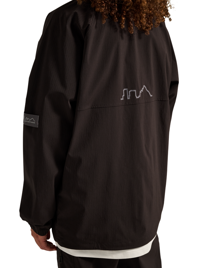 HALO STEEL JACKET, CHOCOLATE TORTE, model