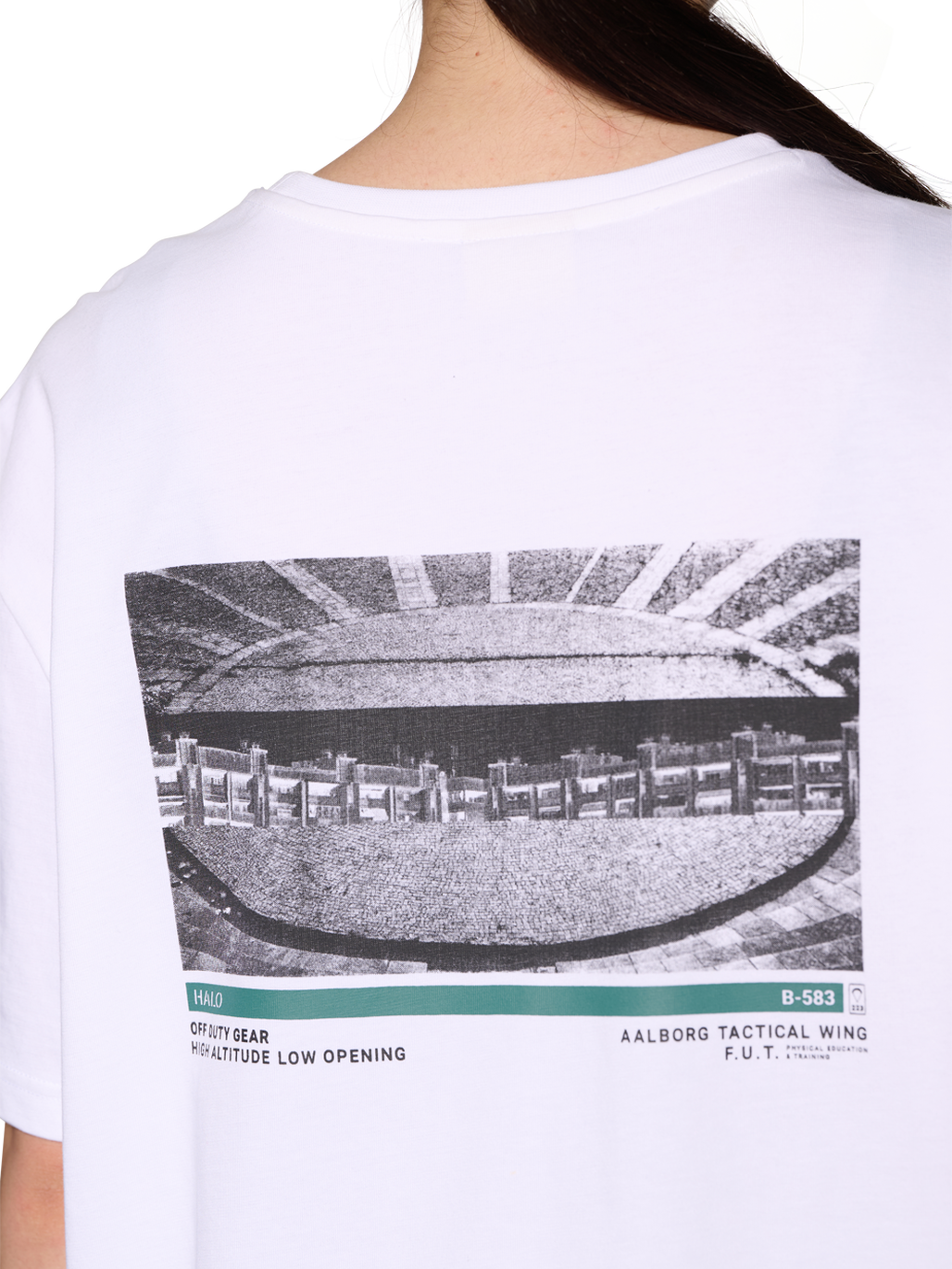 HALO AIRBORNE T-SHIRT, WHITE, model