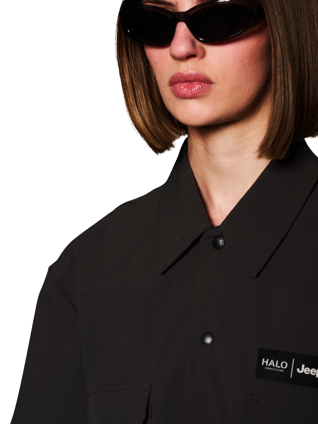 HALO JEEP SHORT SLEEVE SHIRT, RAVEN, model