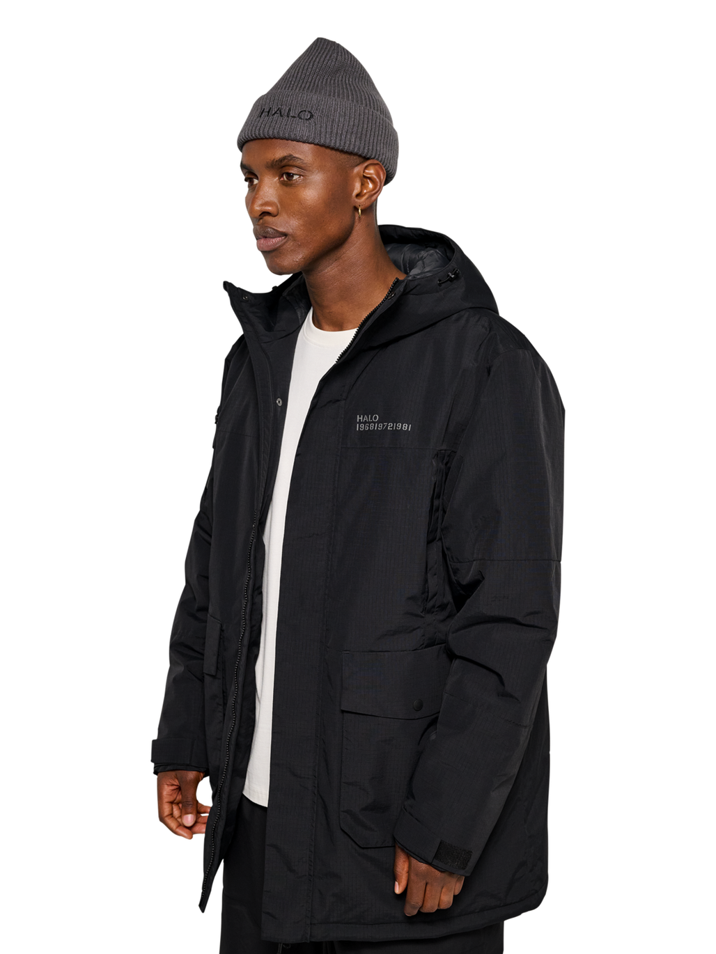 HALO RECON THERMOLITE  PARKA, BLACK, model