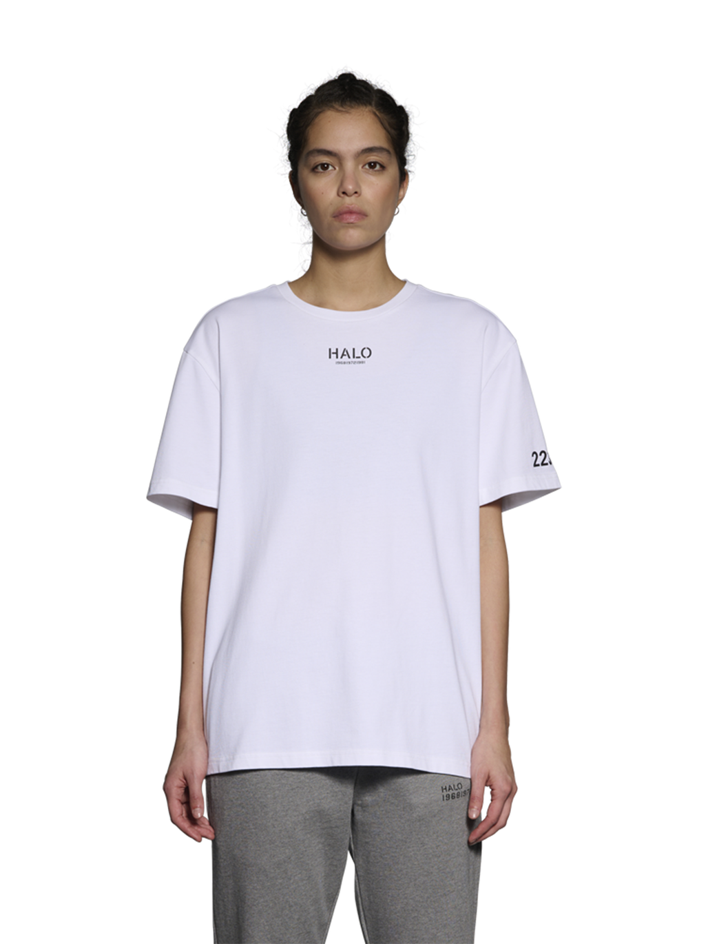 HALO AIRBORNE T-SHIRT, WHITE, model
