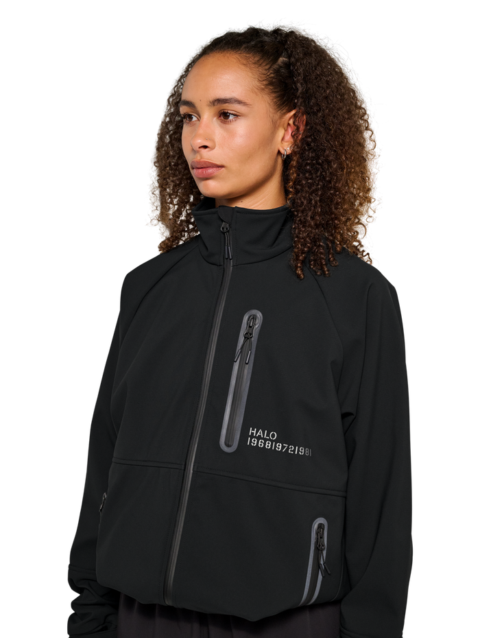 HALO ELITE SOFTSHELL JACKET, BLACK, model