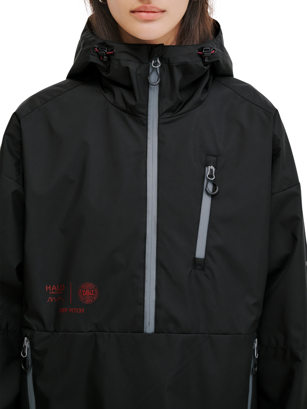 HALO DBU  DEFENSE ANORAK, BLACK, model