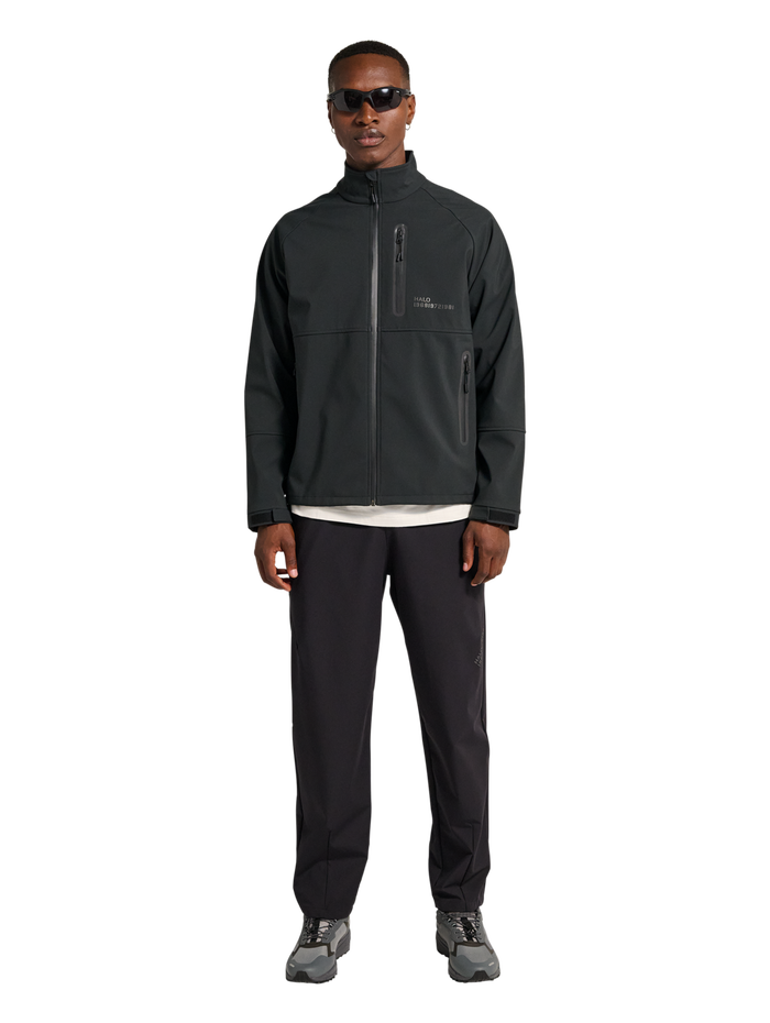 HALO ELITE SOFTSHELL JACKET, BLACK, model