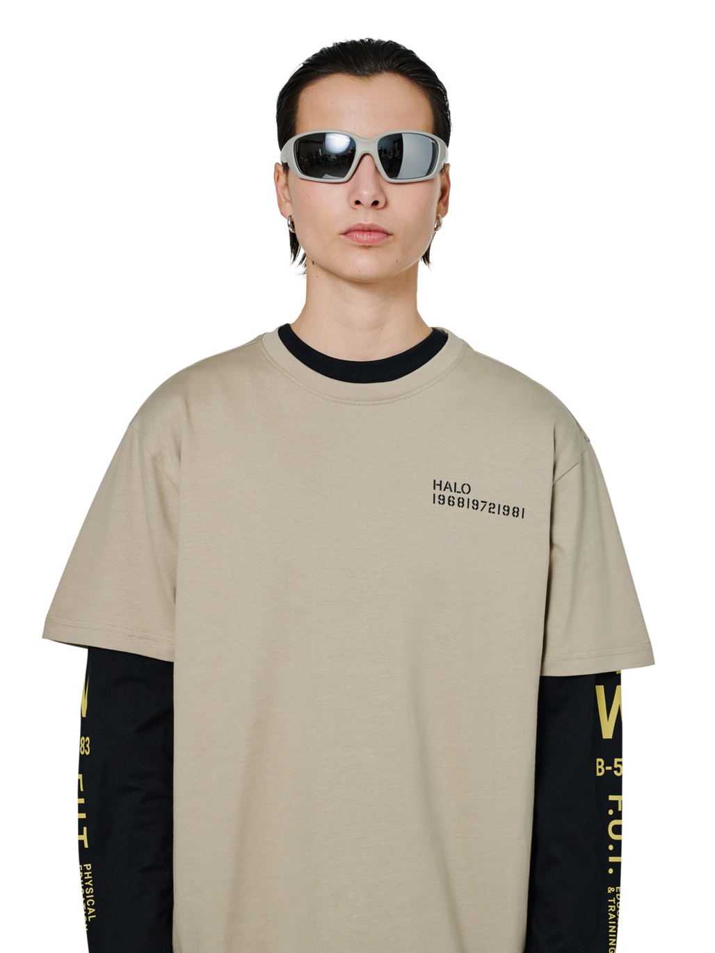HALO X MESSY WEEKEND SUNGLASS NO 2, BLACK/SILVER, model