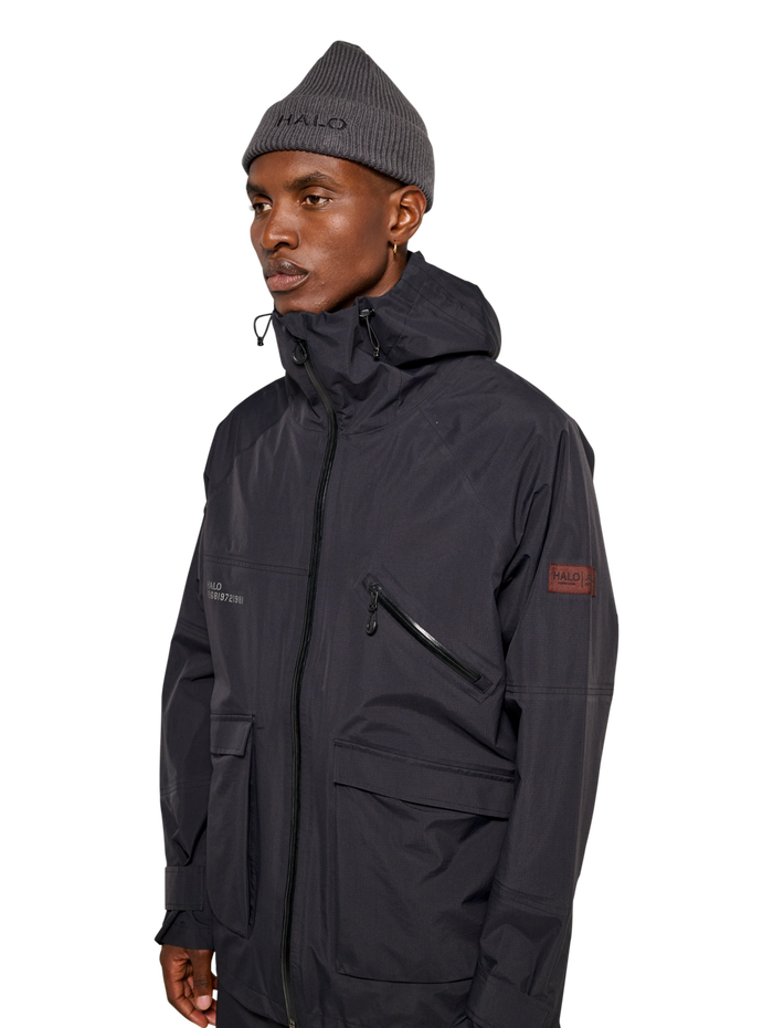 HALO GHOST SHELL JACKET, BLACK, model