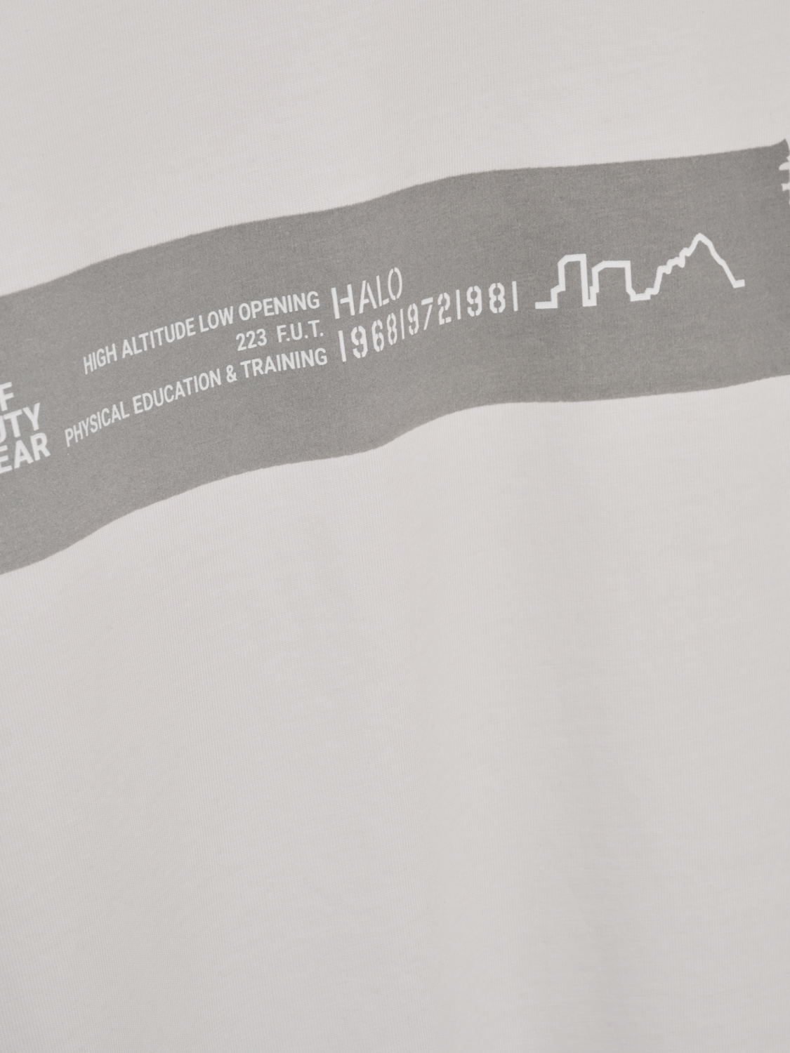 HALO GRAPHIC T-SHIRT, MARSHMALLOW/SILVER, packshot