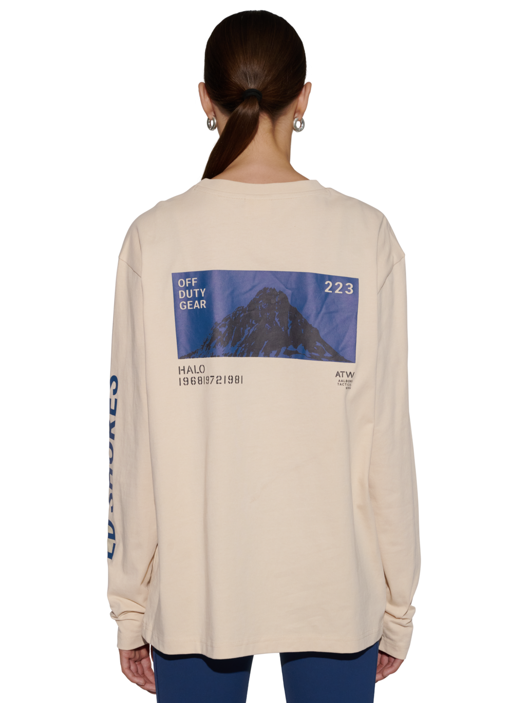 HALO SHORES L/S T-SHIRT, OYSTER GRAY, model