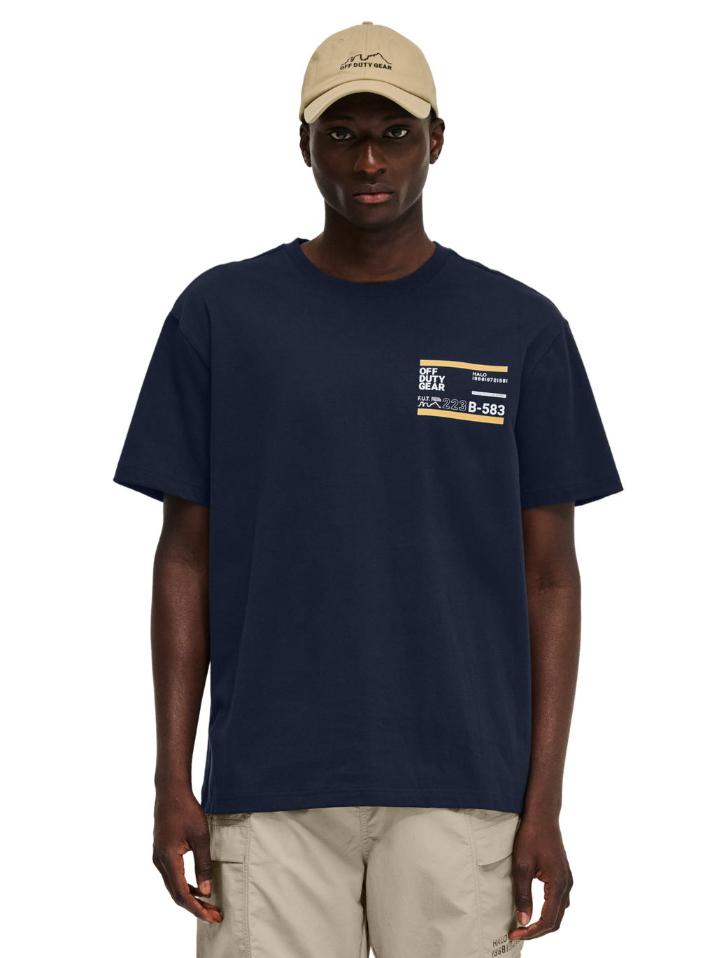 HALO GRAPHIC T-SHIRT 07, DEEP WELL, model