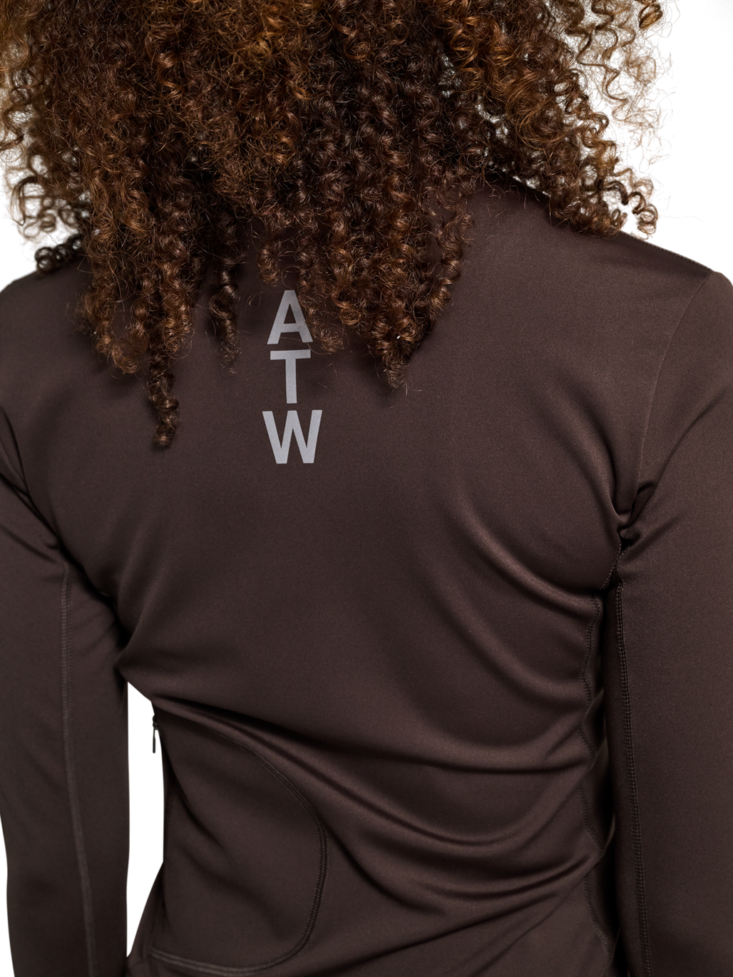 HALO WOMEN FULL ZIP 2.0, CHOCOLATE TORTE, model