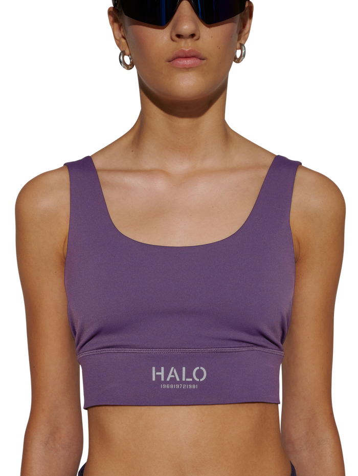HALO WOMEN TRAINING BRA, SWEET GRAPE, model